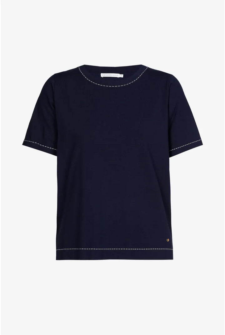 Navy Trui met Korte Mouw