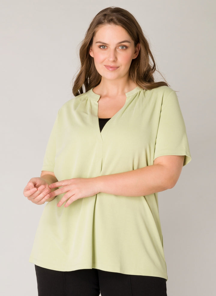 elegant olijfgroen shirt-yesta-