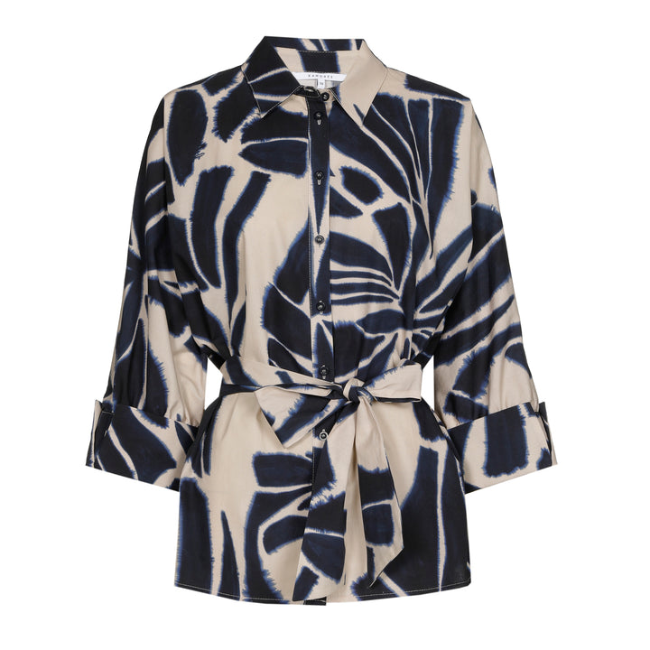 Butterfly Print Katoenen Blouse