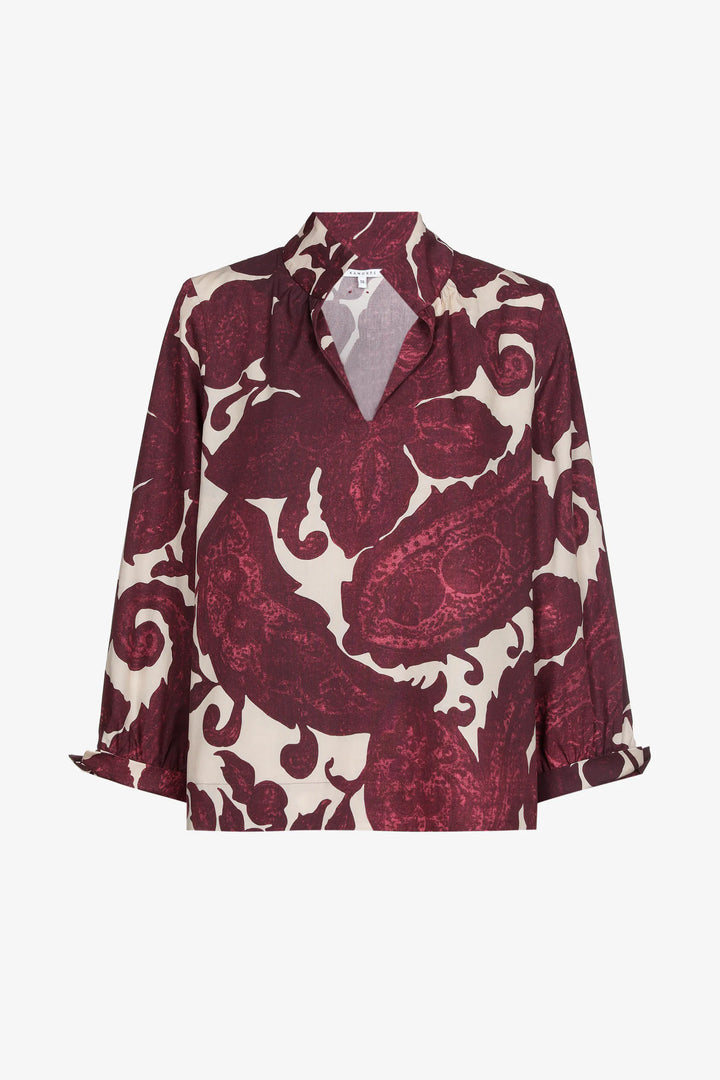 Pruimkleurige Blouse