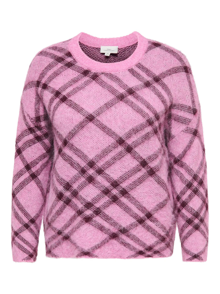 Geruite Trui in Roze