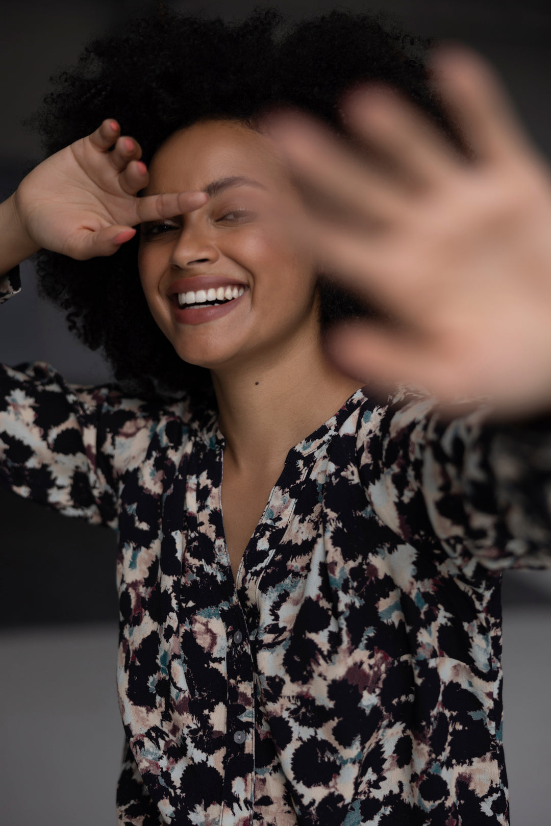 Multicolor Blouse Van Viscose Met Luchtige Pasvorm | Grote Maten Mode bij Axent