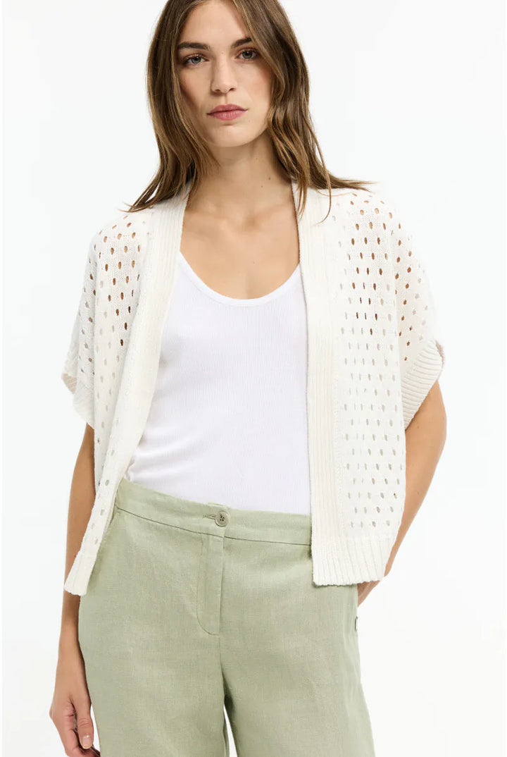 Witte Boho Cardigan