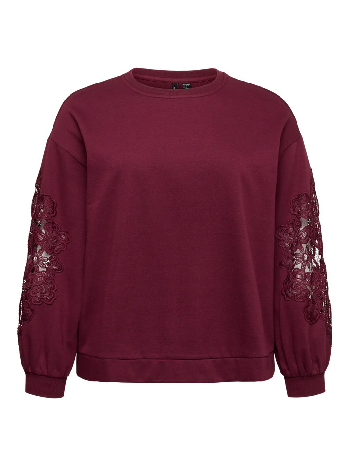Sweater met Kantdetails