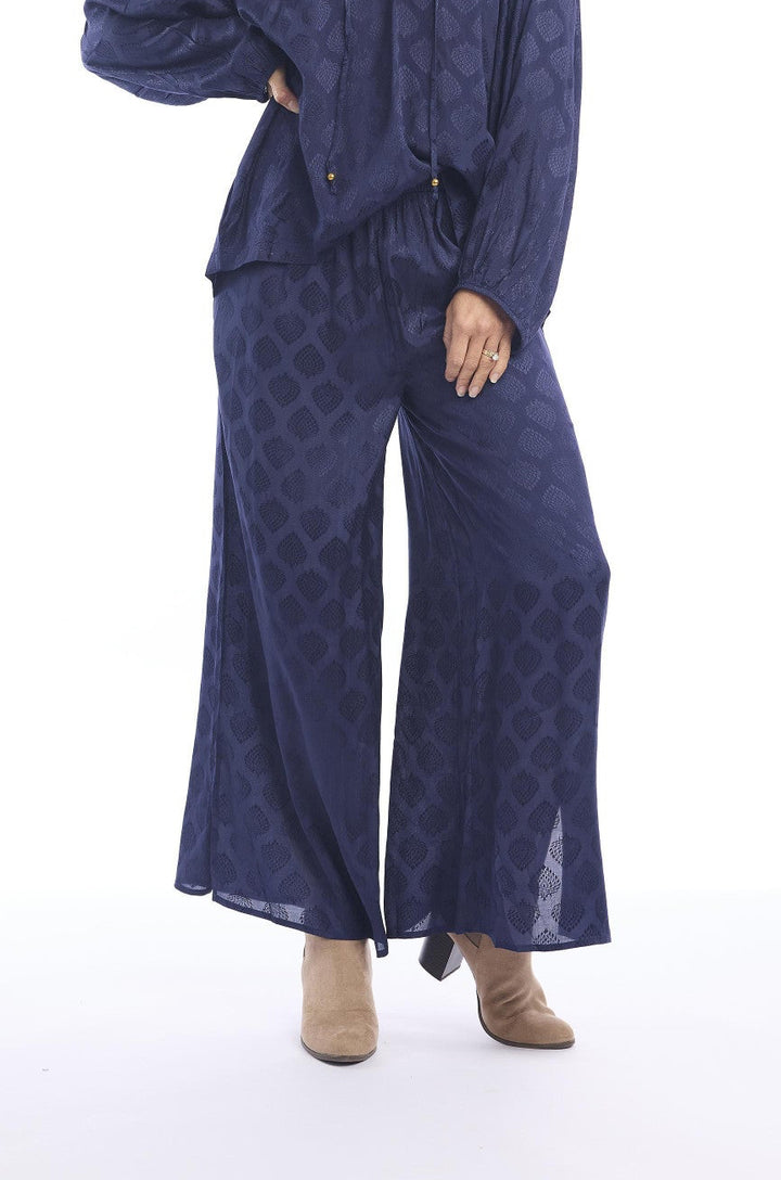 Donkerblauwe Wijde Broek