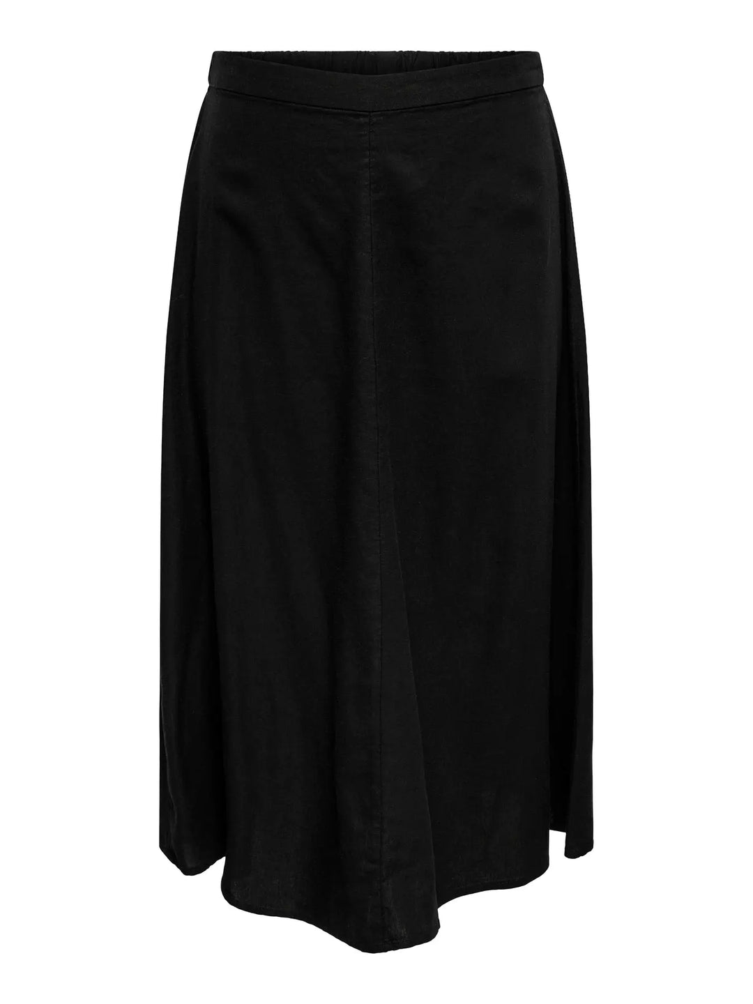 Zwarte soepele midi-rok
