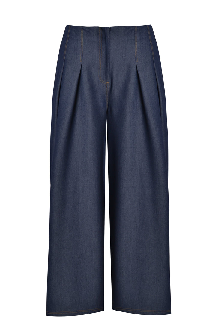 Statement-Jeanshose mit weitem Bein