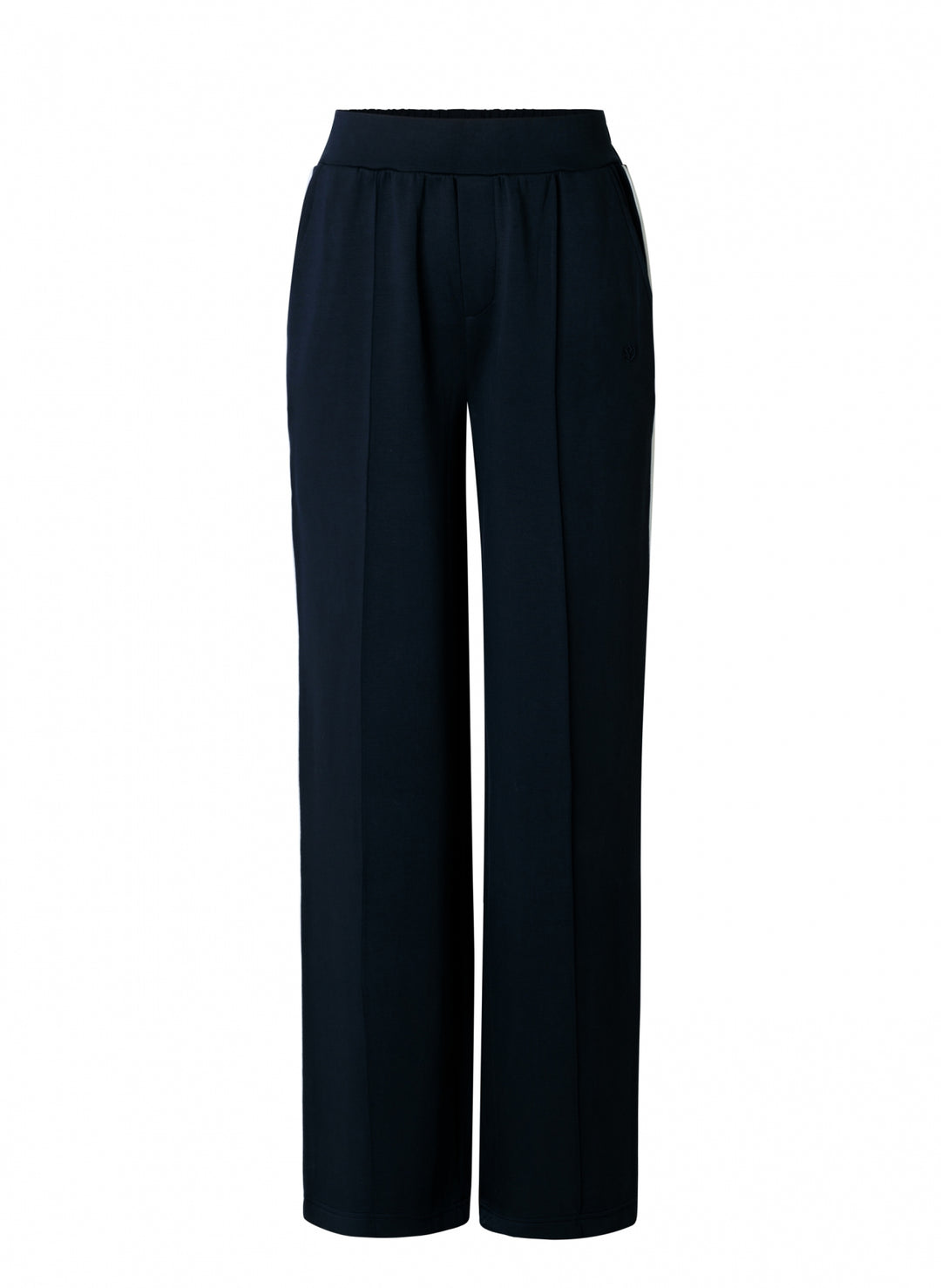 Donkerblauwe broek met rechte pijp