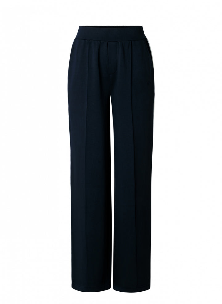 Donkerblauwe broek met rechte pijp