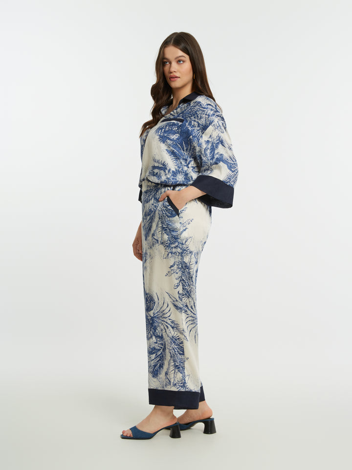 Luchtige Broek Met Tropenprint