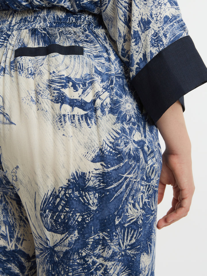 Luchtige Broek Met Tropenprint