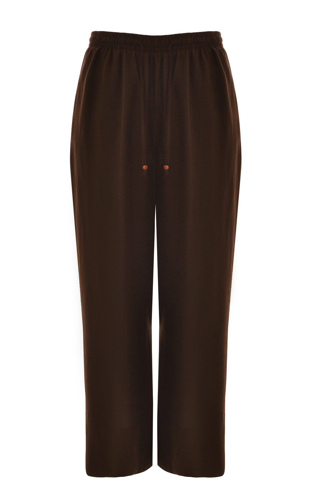 Bruine Linnen Viscose Broek