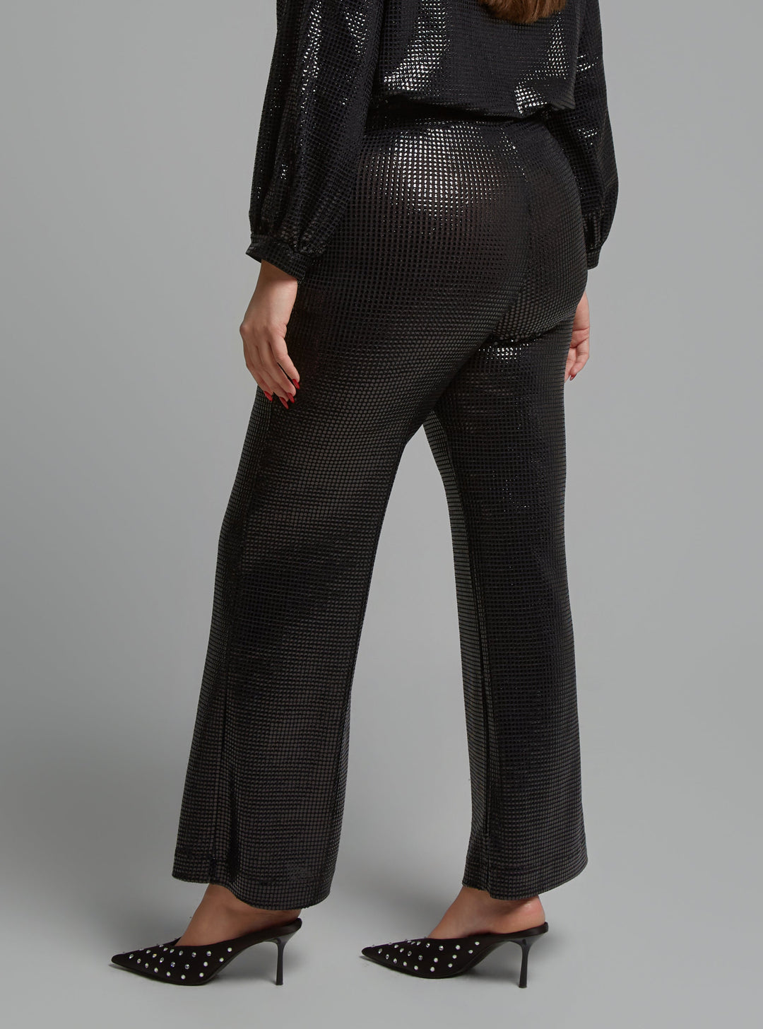 Zwarte Glitter Broek