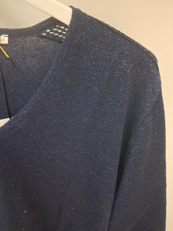 Pull met glitter - Navy