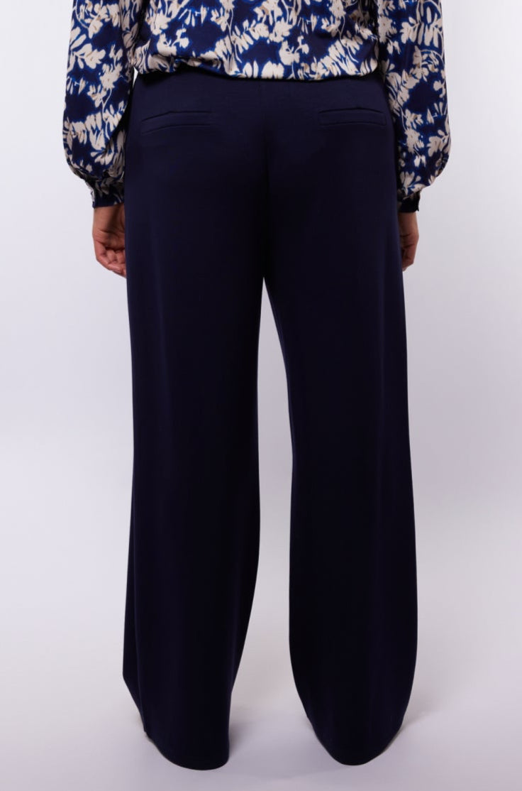 Donkerblauwe Broek Met Siernaden