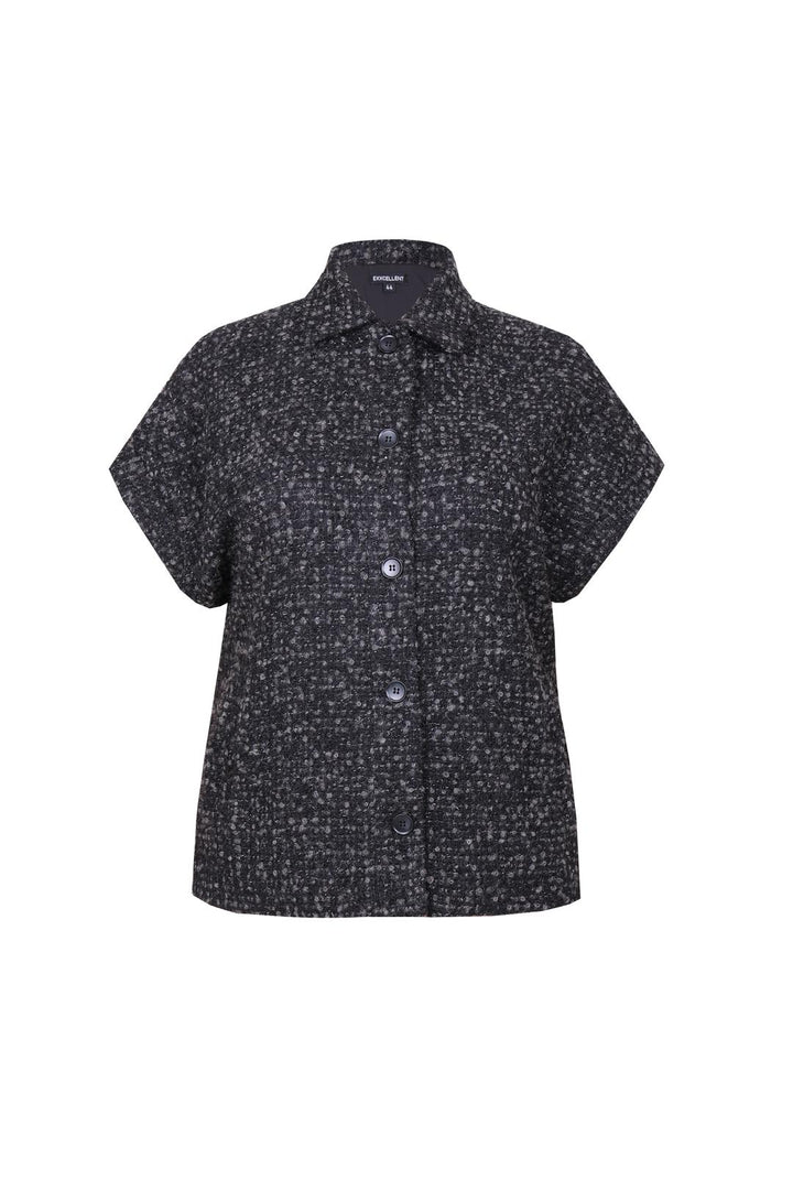 Black Vest With Buttons 
