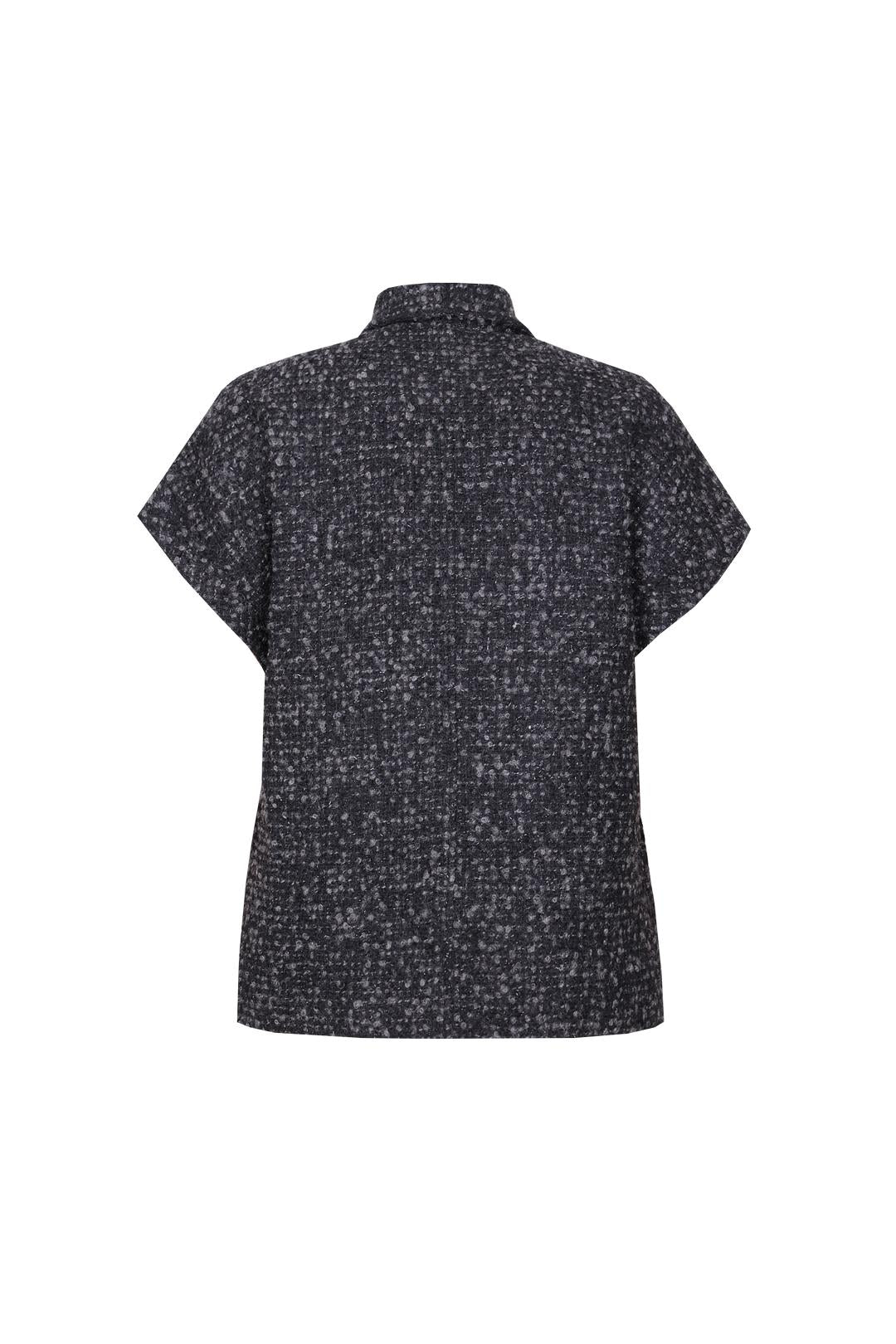 Black Vest With Buttons 