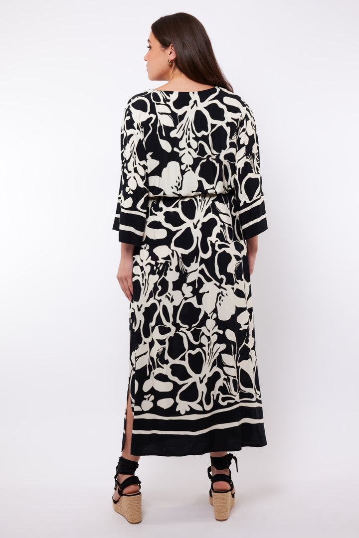 maxi-jurk met grafische print