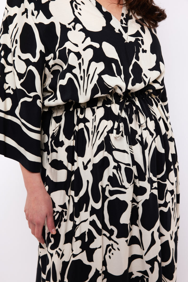 maxi-jurk met grafische print