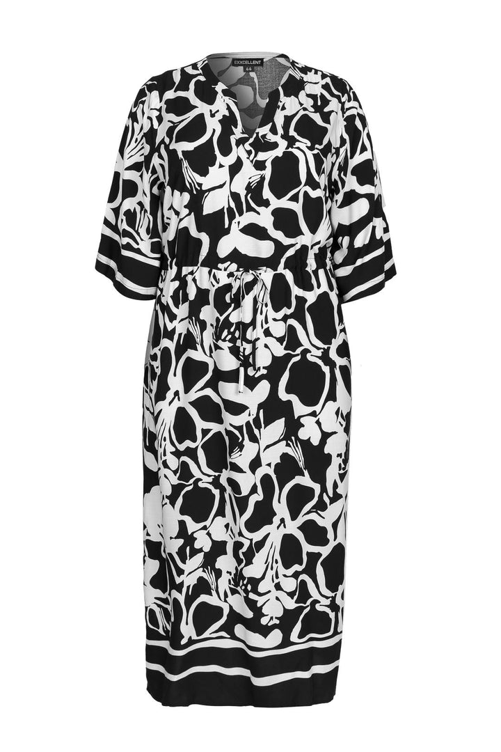 maxi-jurk met grafische print