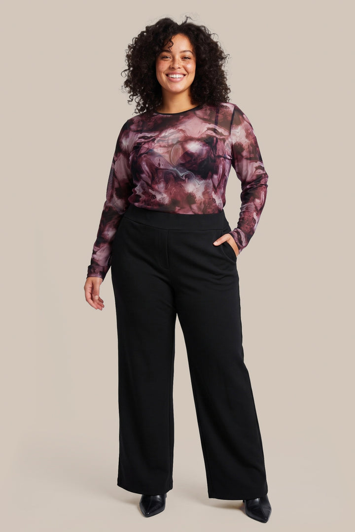 Zwarte Wide Leg Broek