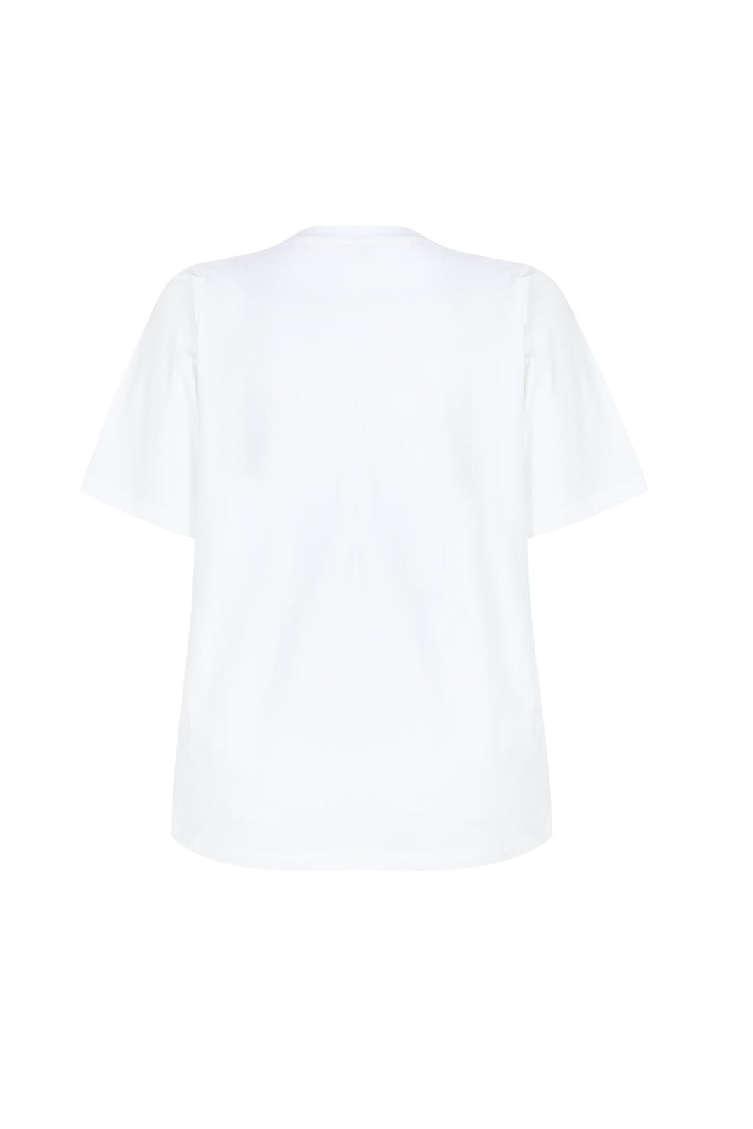 Witte T-shirt Met Bloemenprint