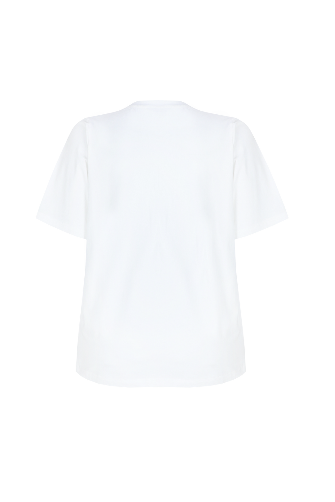 Witte T-shirt Met Bloemenprint