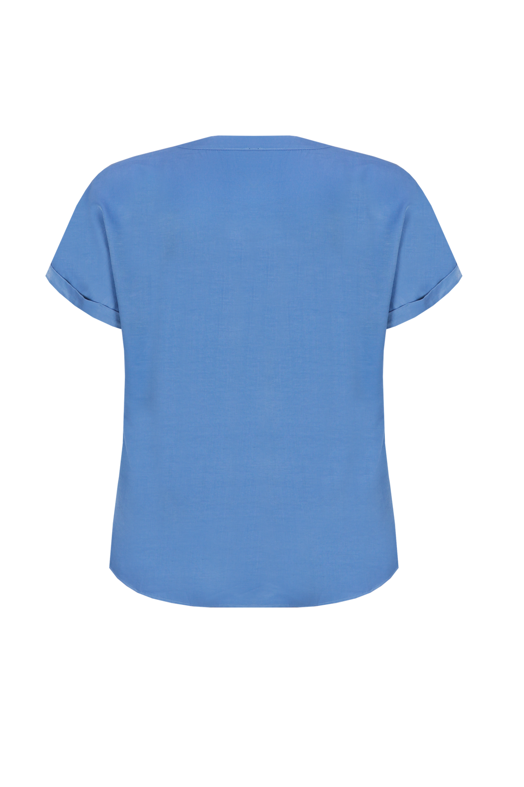 Blauwe V-Hals Top