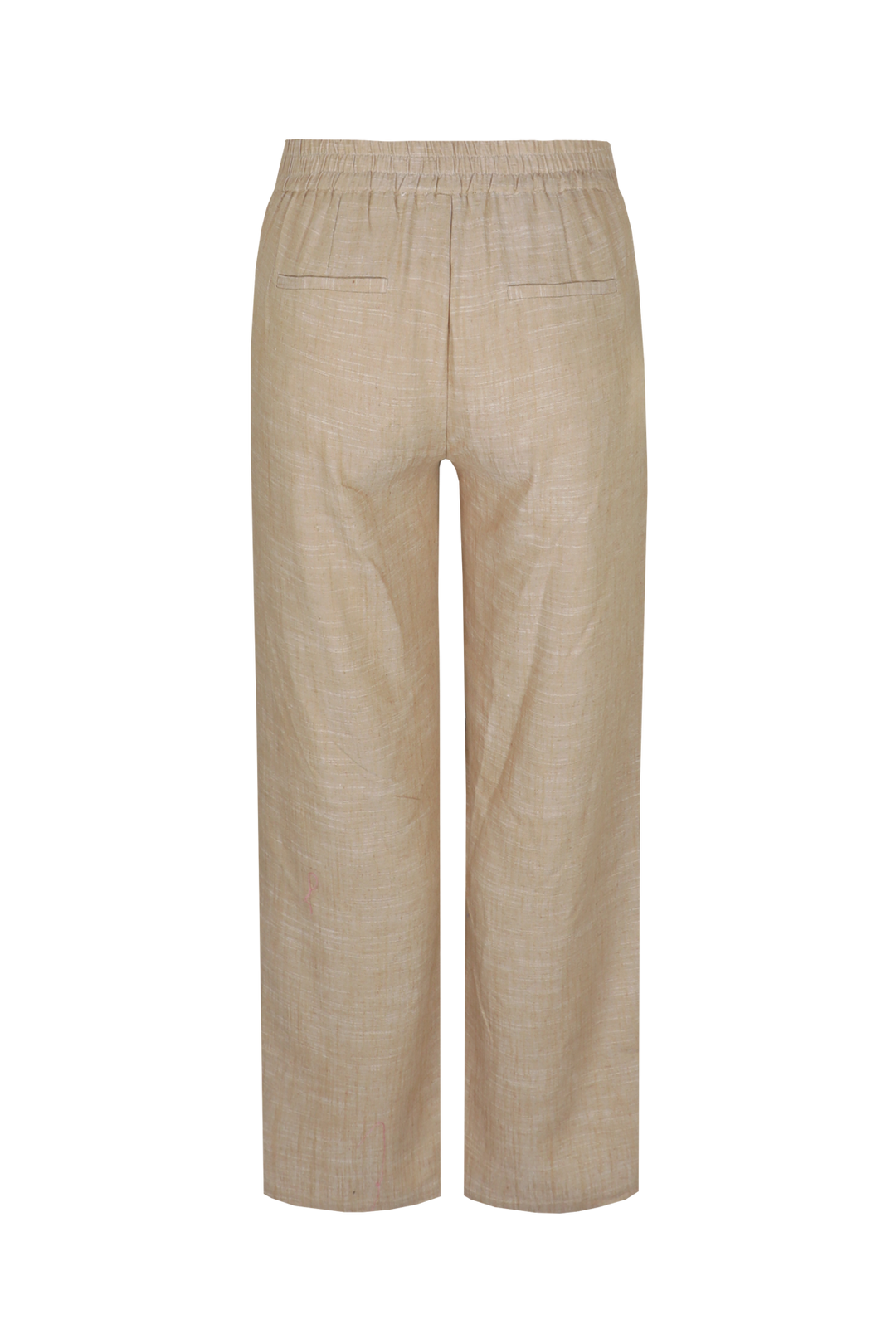 Camelkleurige Linnen Broek