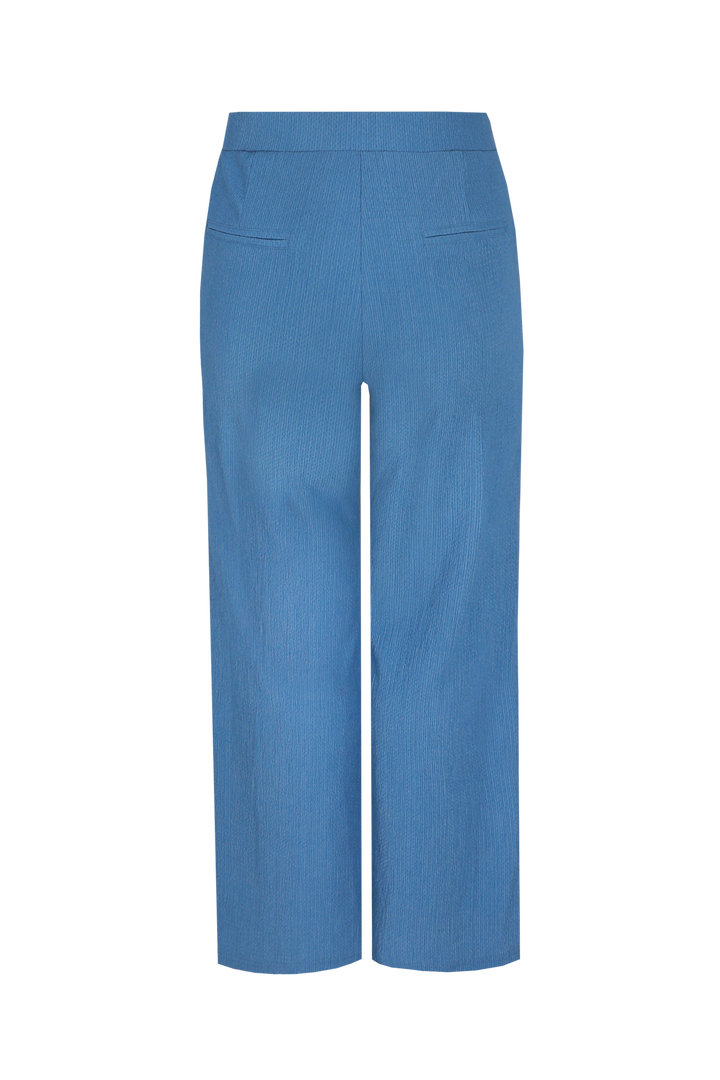 Blauwe Comfortabele Wijde Broek