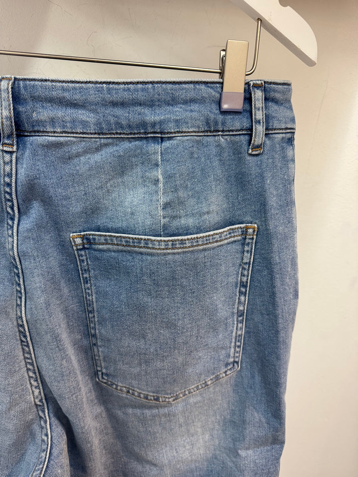 jeansbroek met rechte pijpen