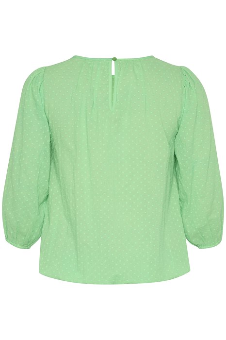 Groene Blouse Met Fijne Print | Grote Maten Mode bij Axent