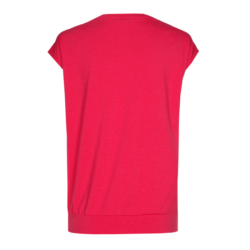 hot pink t-shirt met kapmouw-xandres-