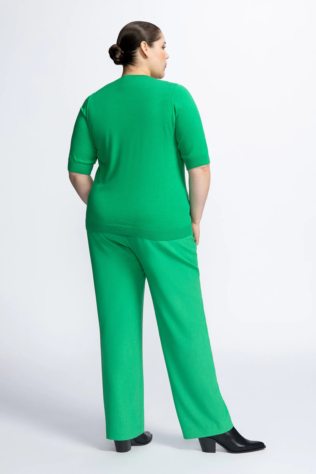 Irish green pullover made of silk mix