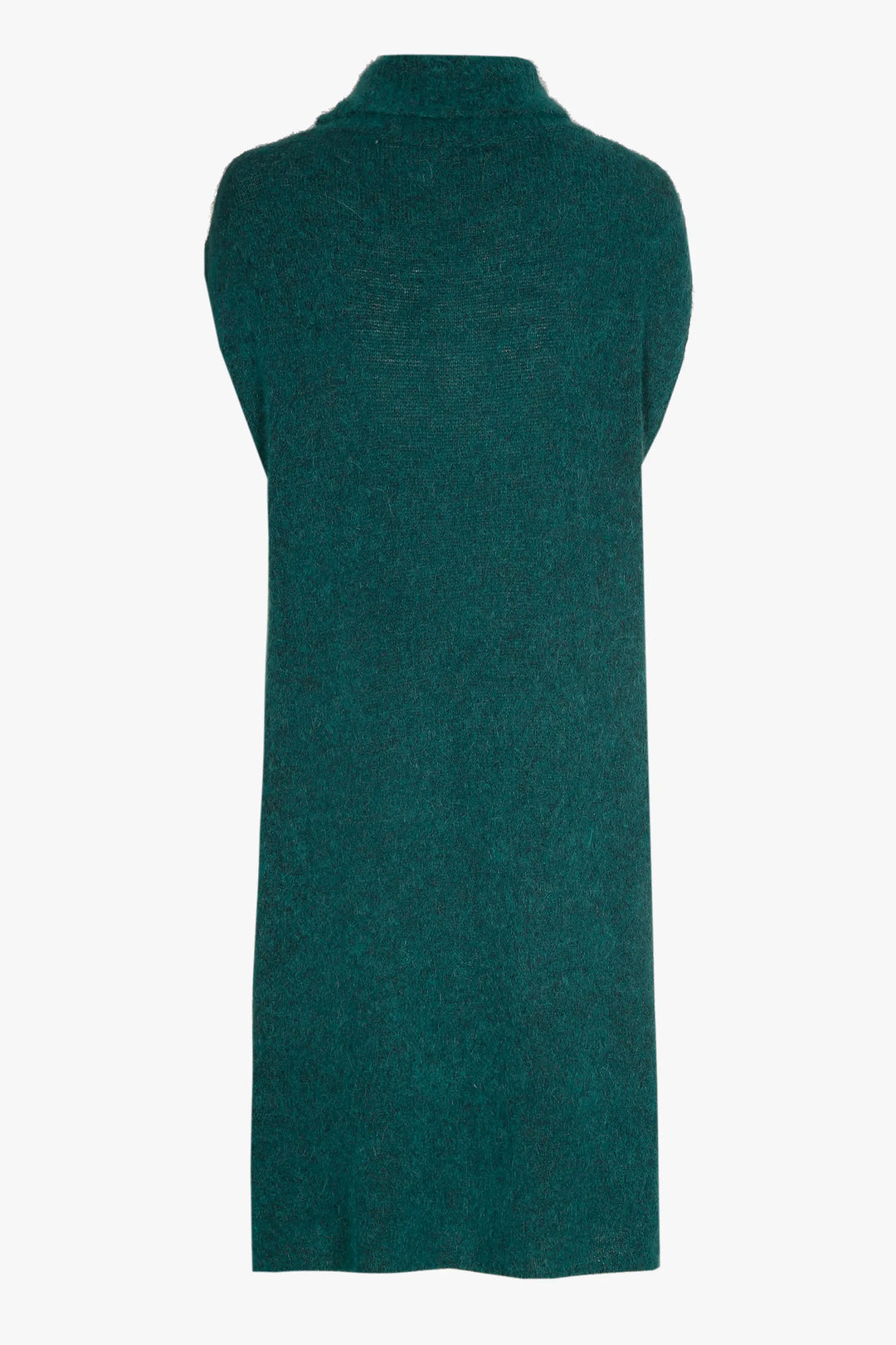 dark aqua sleeveless dress 