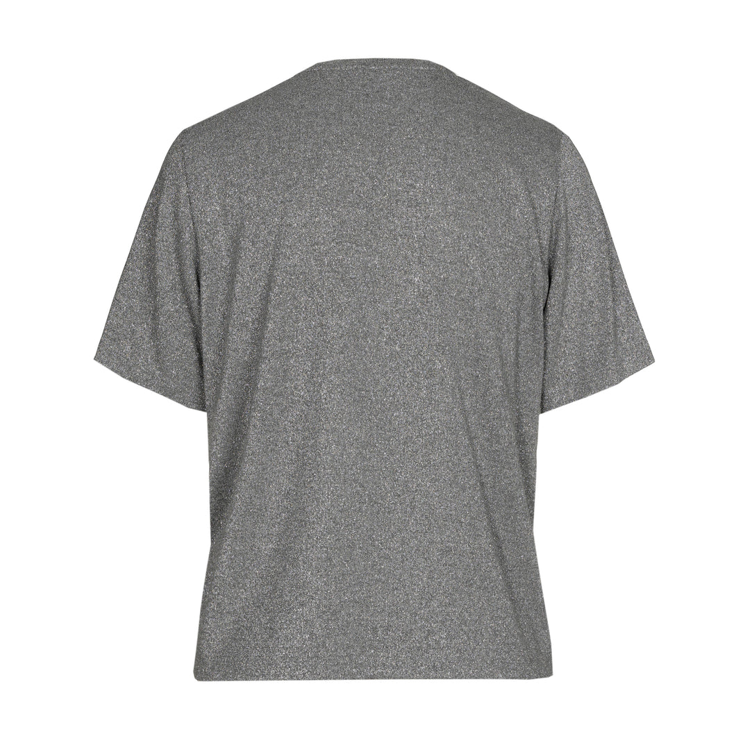 Sparkle Jersey T-Shirt Zilvergrijs