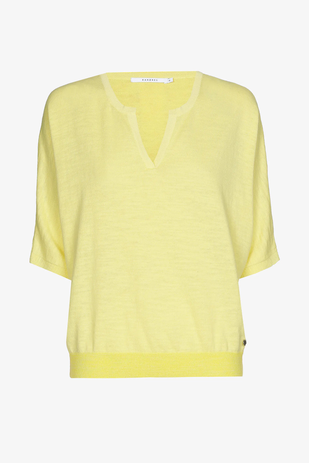 Citroengele Linnenmix T-shirt