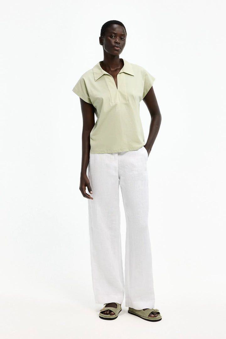 Polo T-Shirt In Misty Aqua