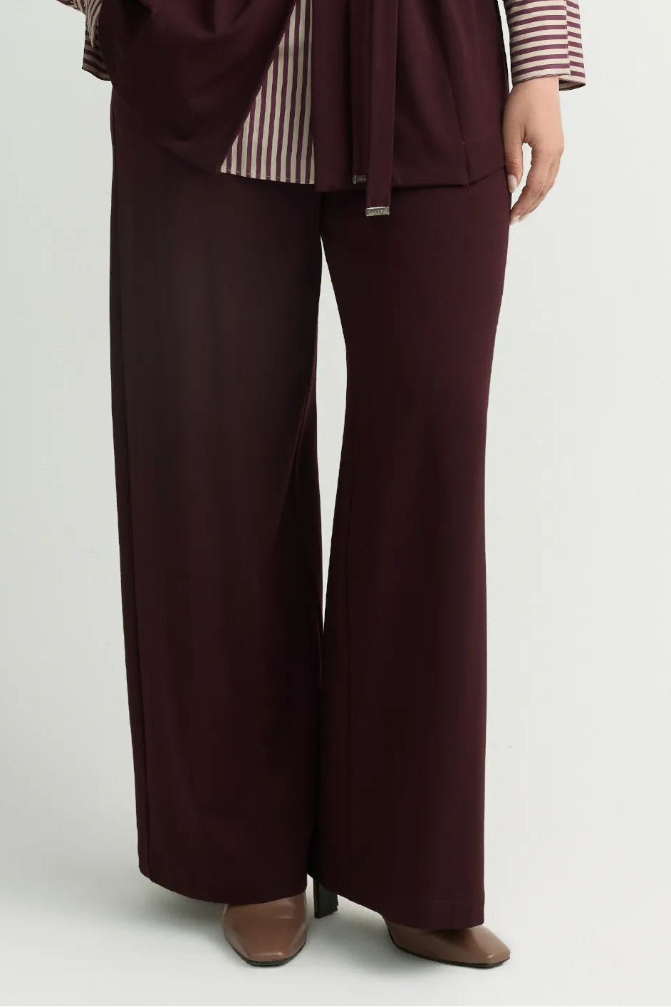 Wijde Broek in mooie raspberry kleur