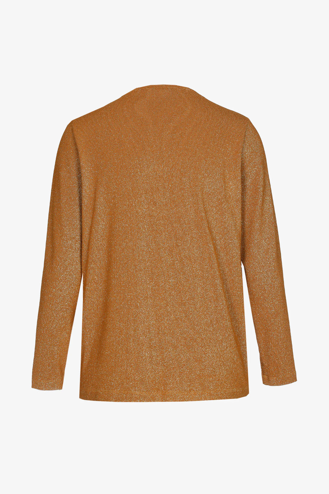 gouden lurex shirt met v-hals