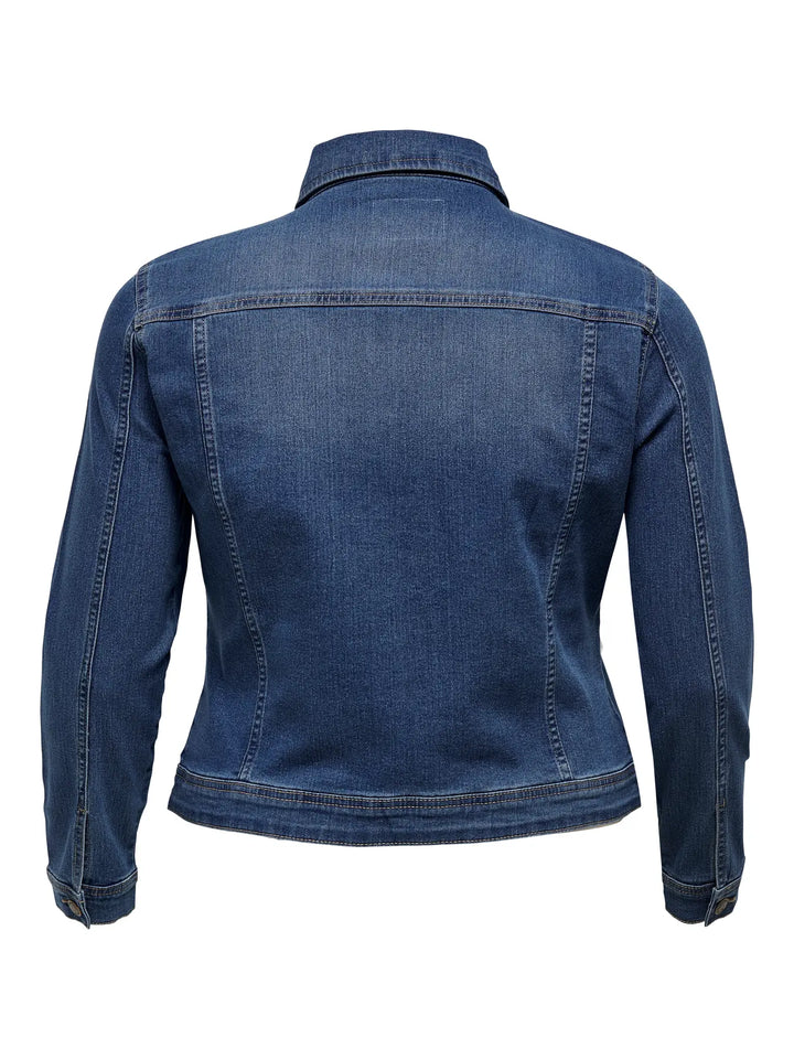 Blauw Denim Jack Met Stretch