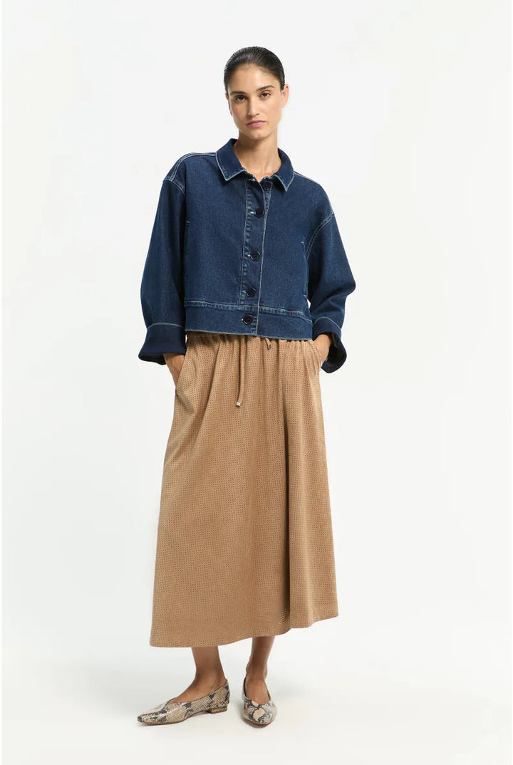 Jeansvest met Wijde Mouwen