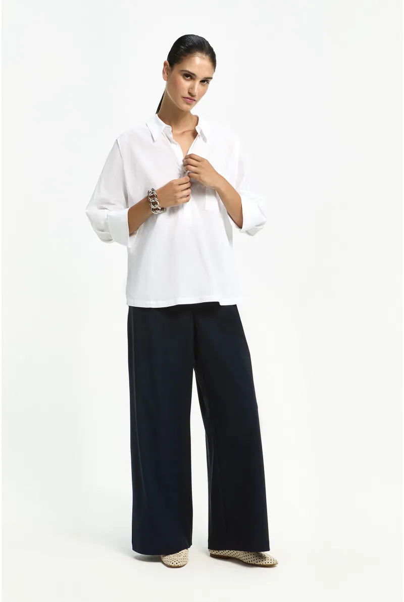 Geklede Blouse met Rugdetails