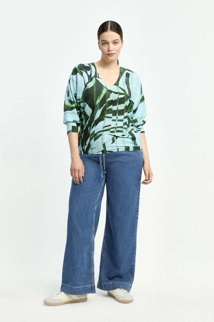 Trui met Groene Print