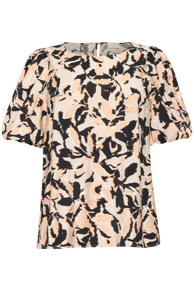 blouse met abstracte print