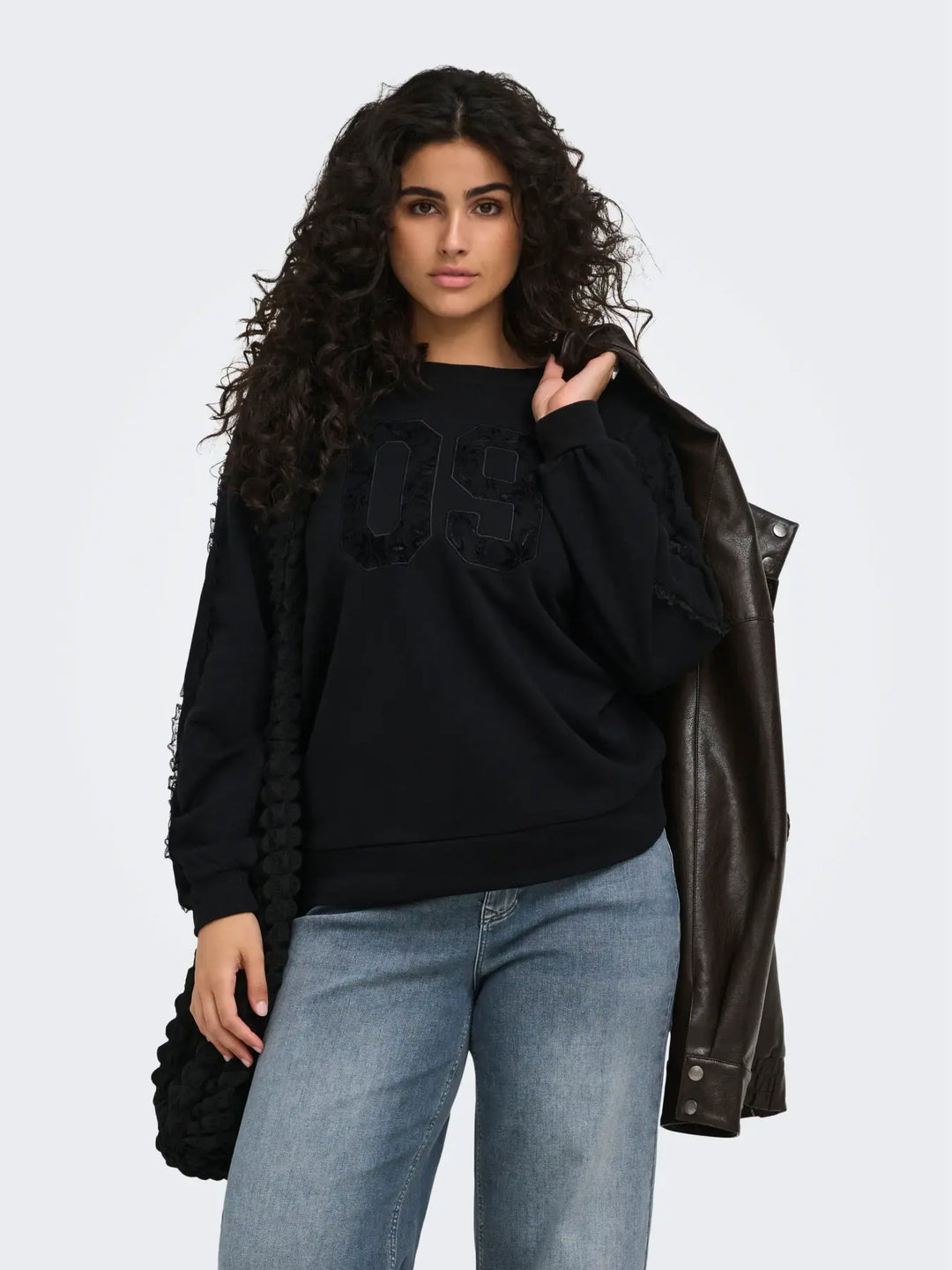 Sweater met Kanten Details