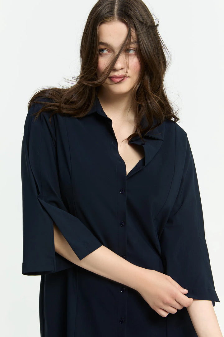 Navy Hemdjurk met Knooplint