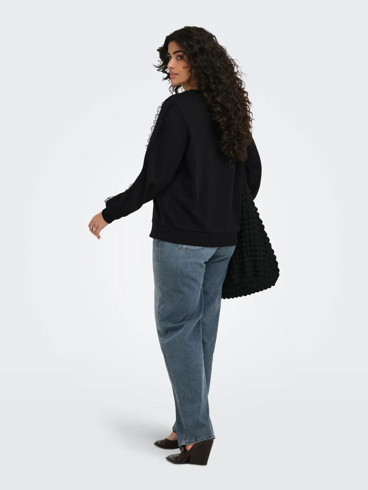 Sweater met Kanten Details
