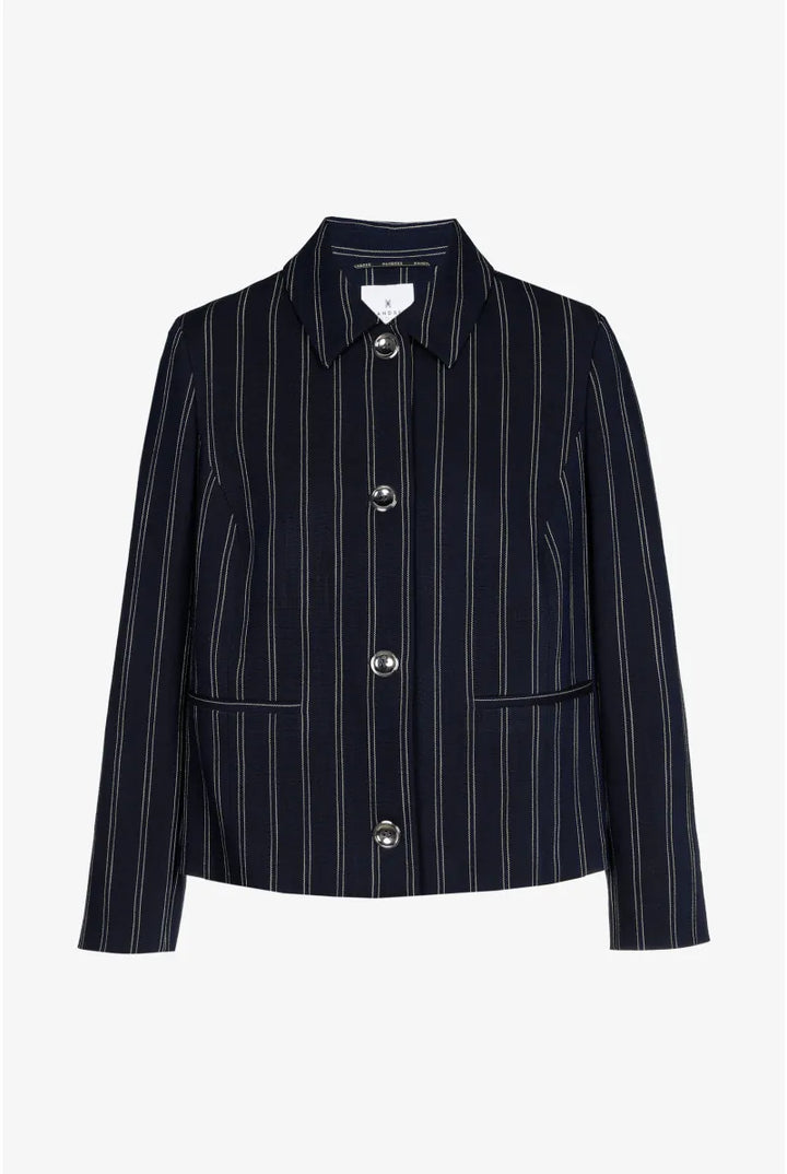 Navy Vest met Krijtstreep