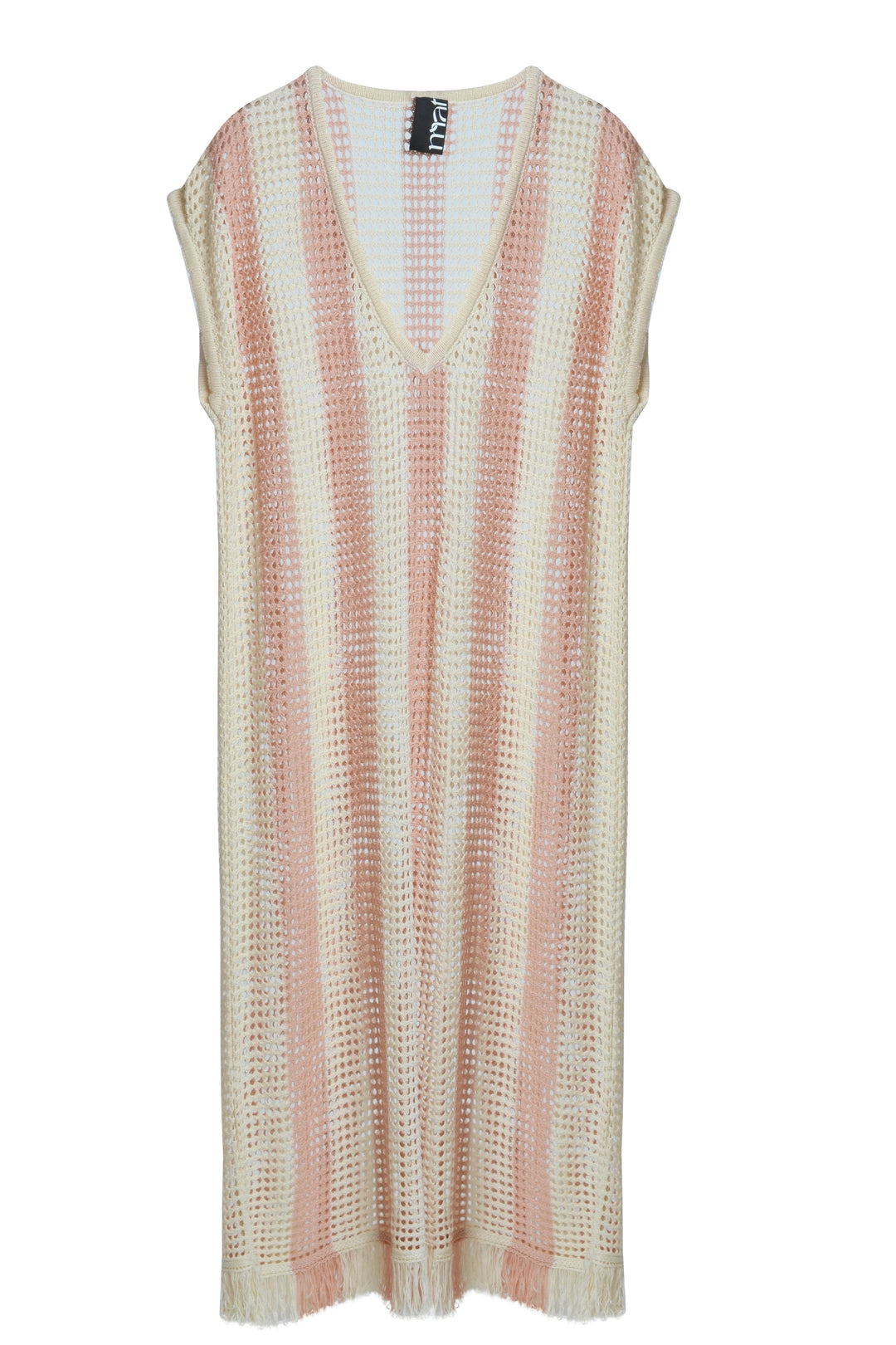 Gehaakte Maxi Jurk Met Franjes